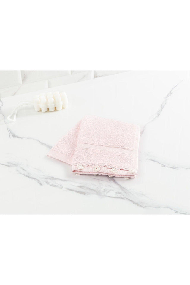 Jeanne Crocheted Hand Towel - Powder - Swordslife
