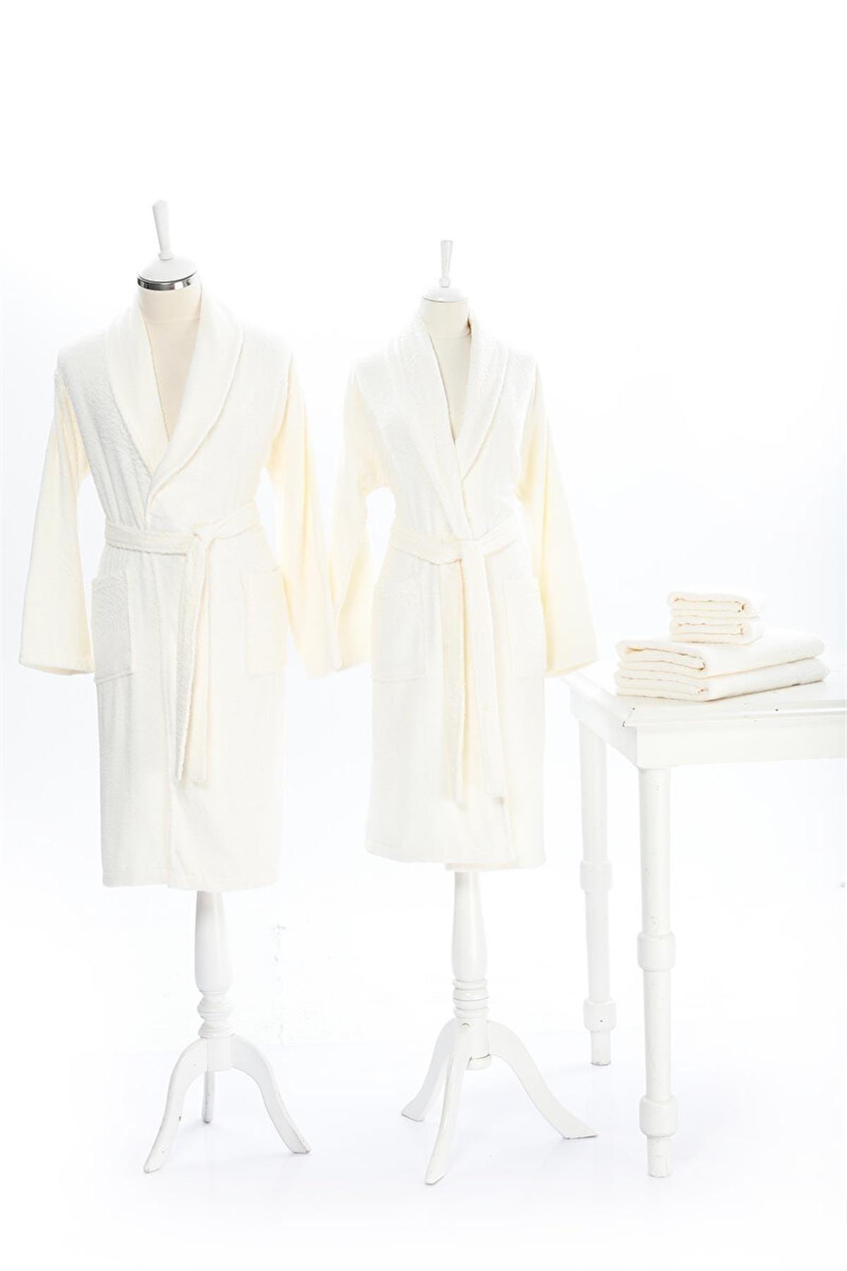 Branch Family Bathrobe Set Cream-cream - Swordslife