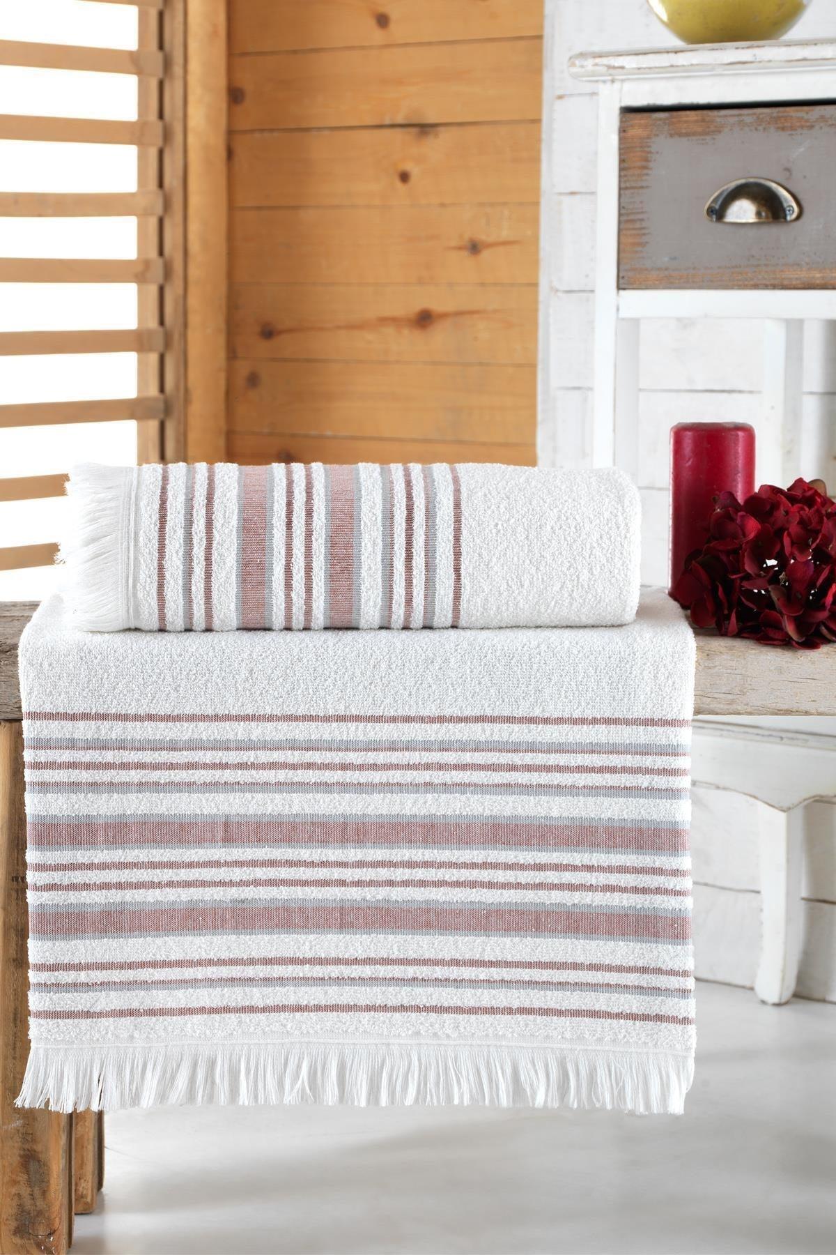 Odin Jacquard Fringed Bath Towel Set of 2 - Swordslife