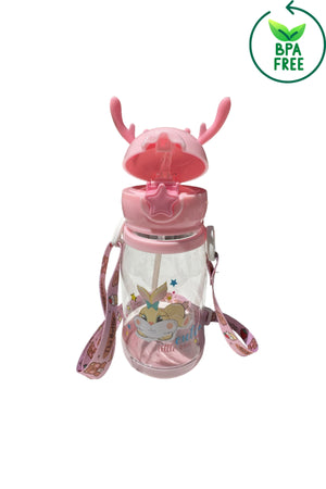 500 Ml Children'S Water Bottle Deer Children'S Water Bottle Water Bottle Bpa Free School Water Bottle With Carrying Strap Non-Drip