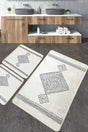 Tatiana Bath Rug Djt 3 Piece Set Bath Rug Mat Washable Non-Slip - Swordslife