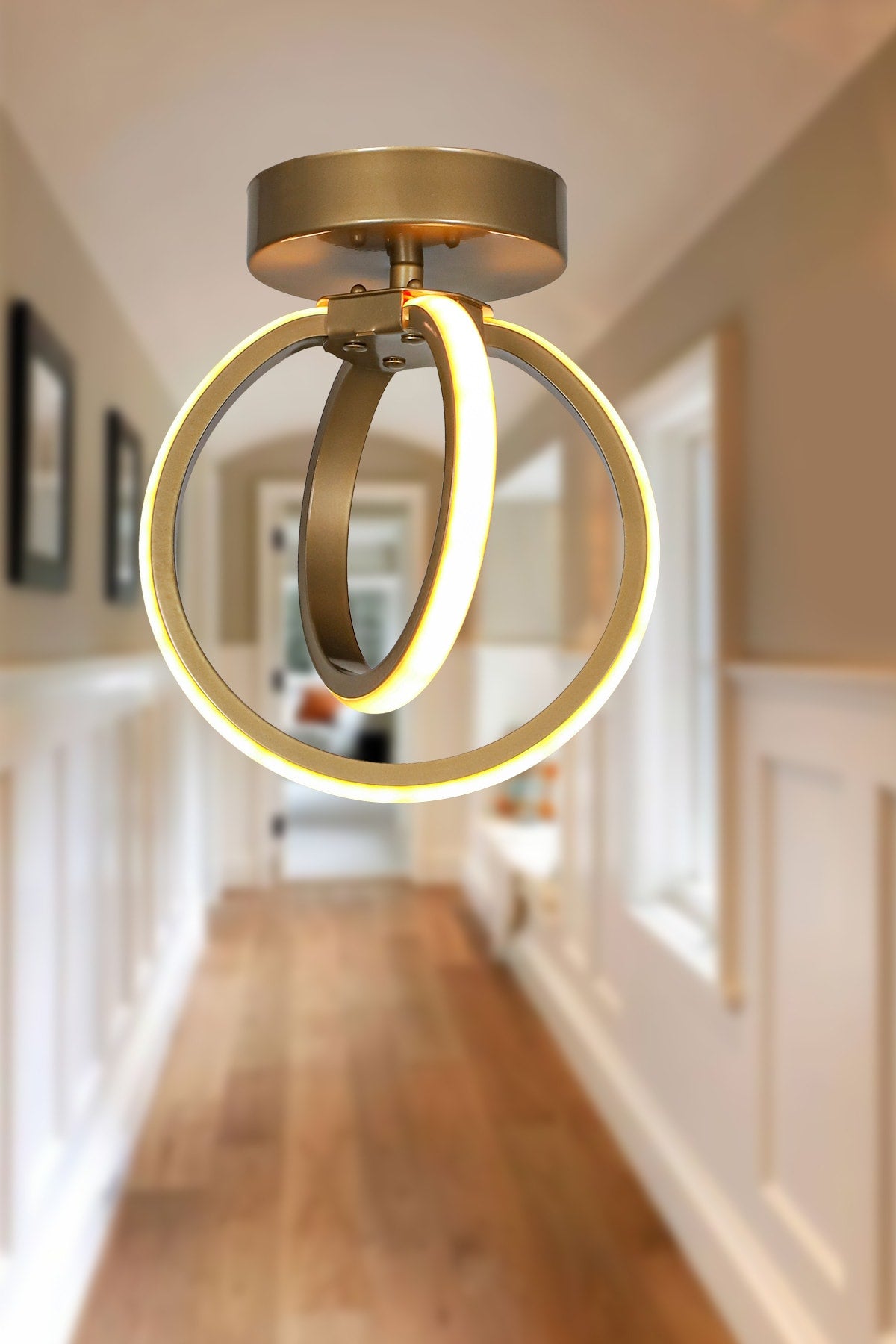 Sezen Led Ceiling Mounting Single Chandelier Antique