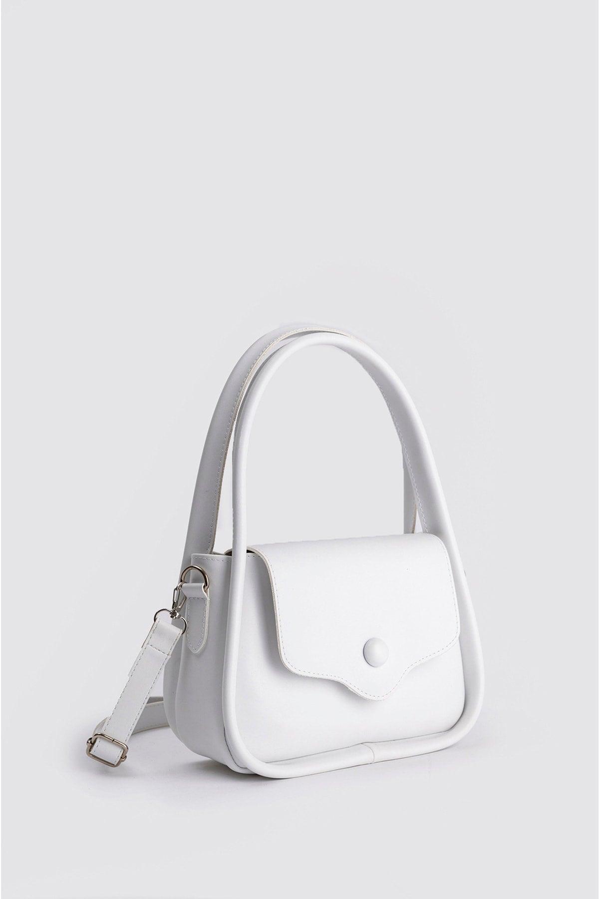 Women's White Shoulder And Sleeve Bag - Swordslife