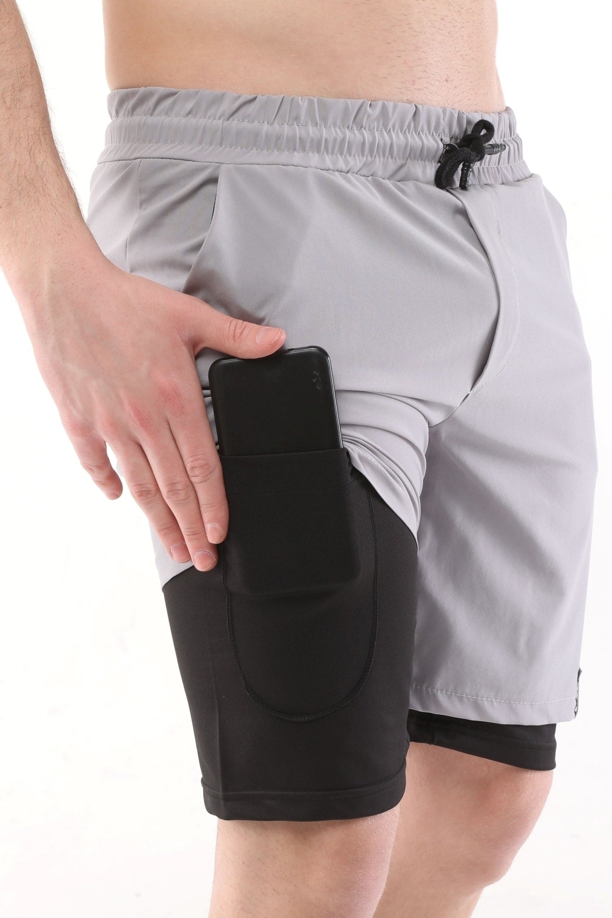 Men'S Running Quick Dry Micropoly Training Turf Fitness Short Tights Outdoor Shorts