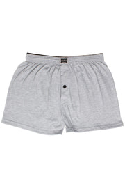Men'S Gray Cotton Buttoned Boxer