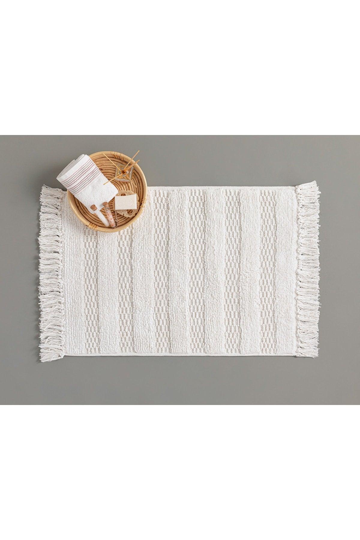 Ava Cotton Bath Mat 60x90 Cm Ecru - Swordslife