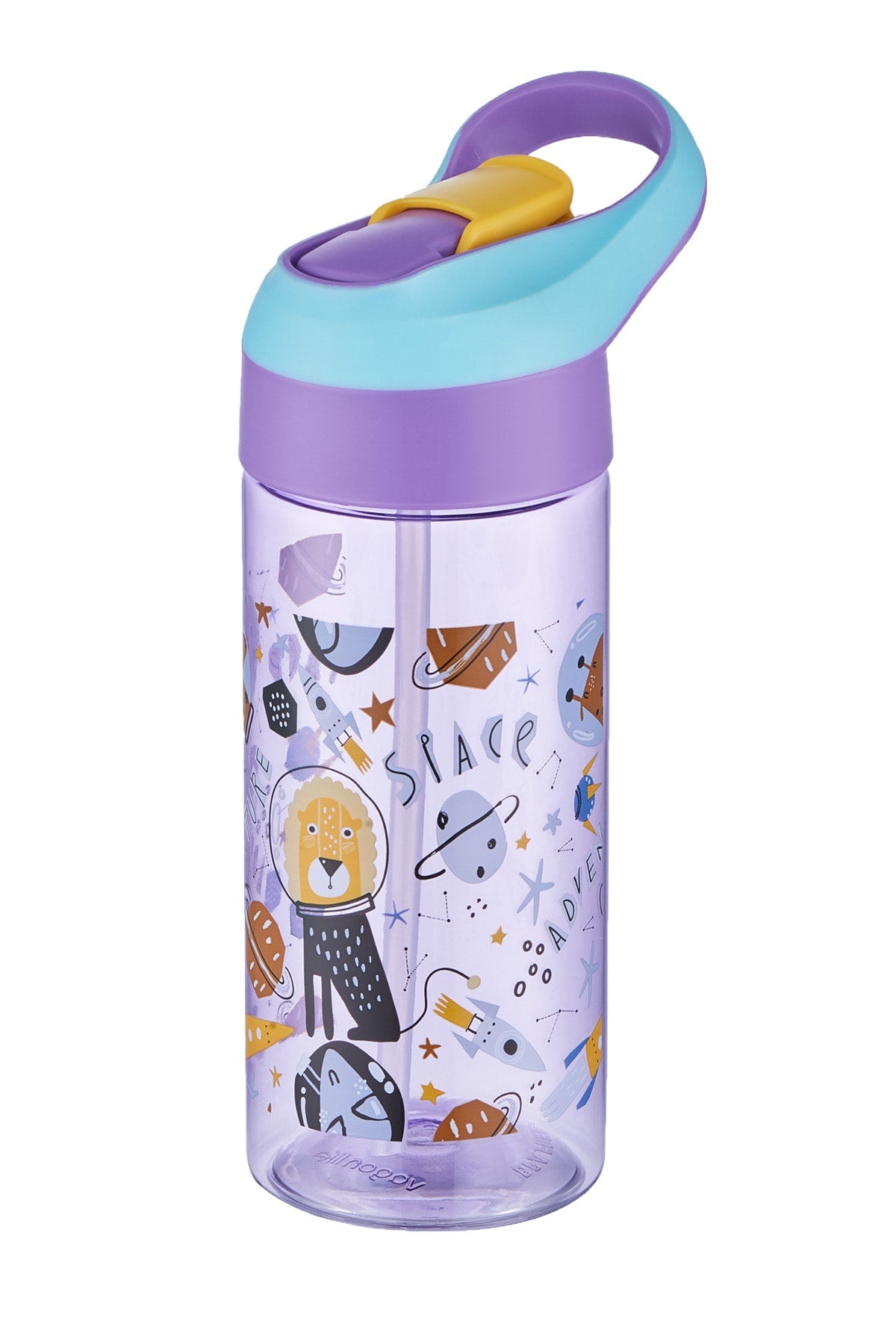 500Ml Tritan Thick Children'S School Water Bottle With Straw