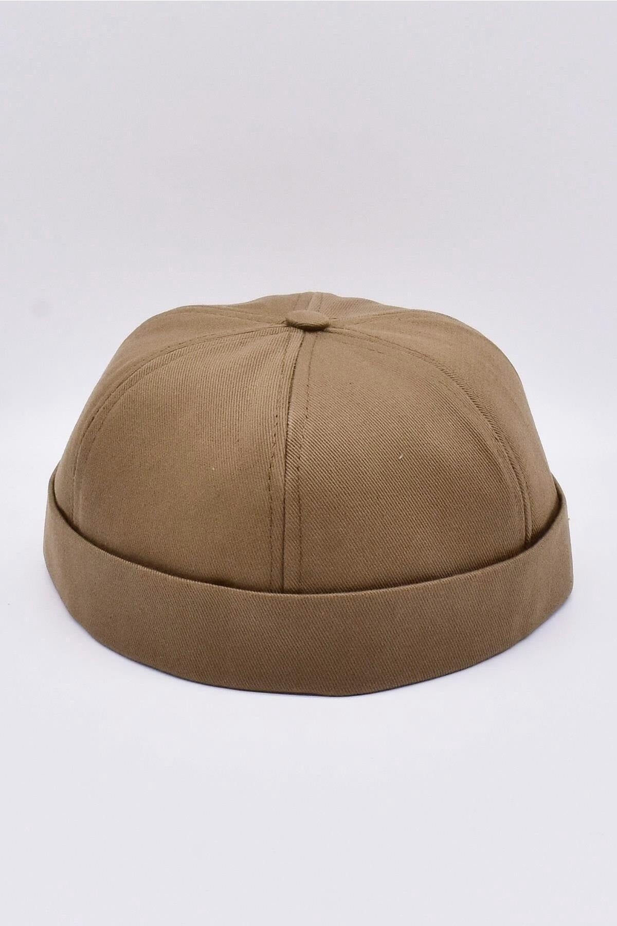 Brown 100% Cotton Cap Docker Hat