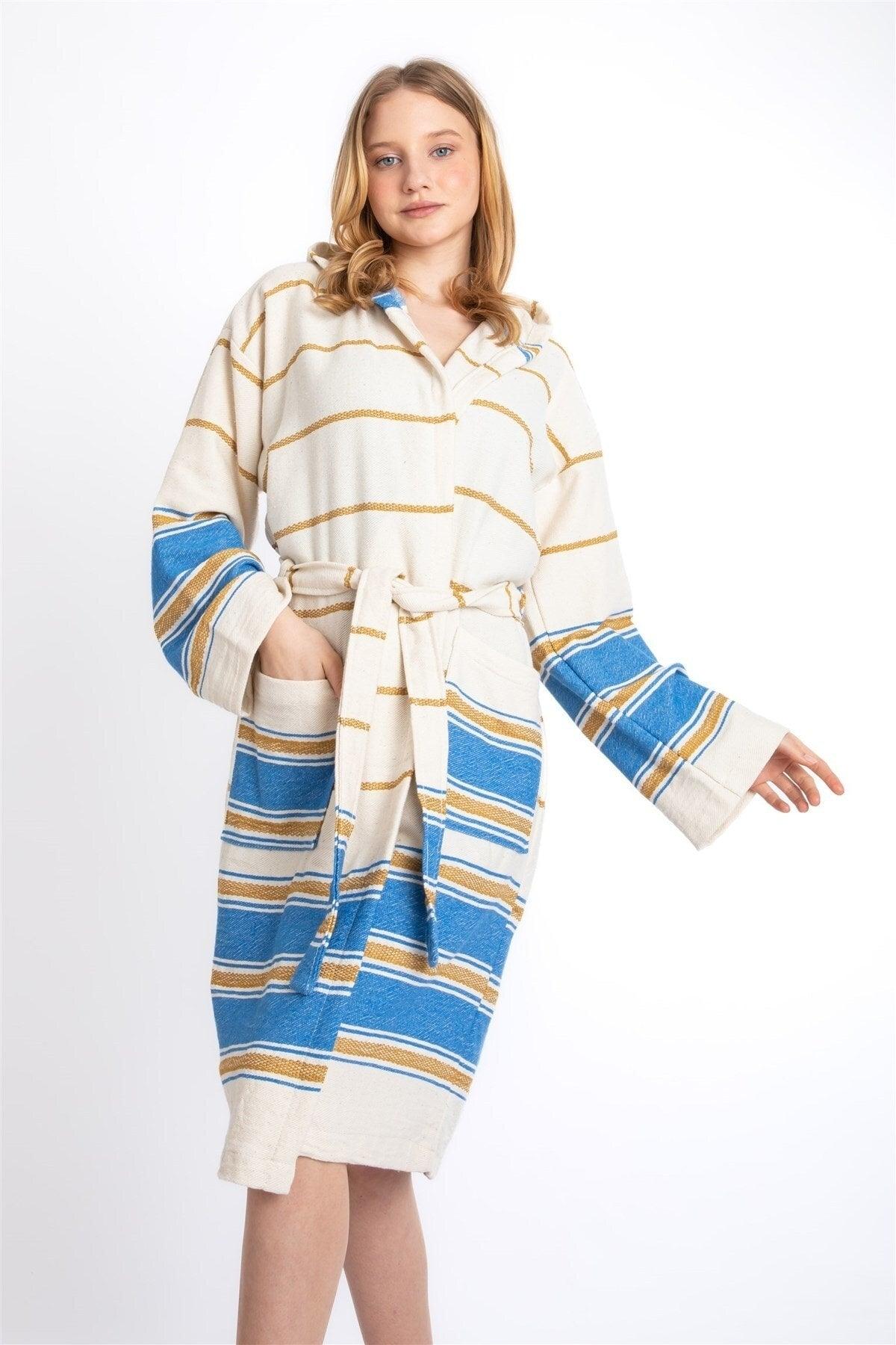 O Cotton Peshtemal Bathrobe Beach Bath Shower Sea Pool Bathrobe - Swordslife