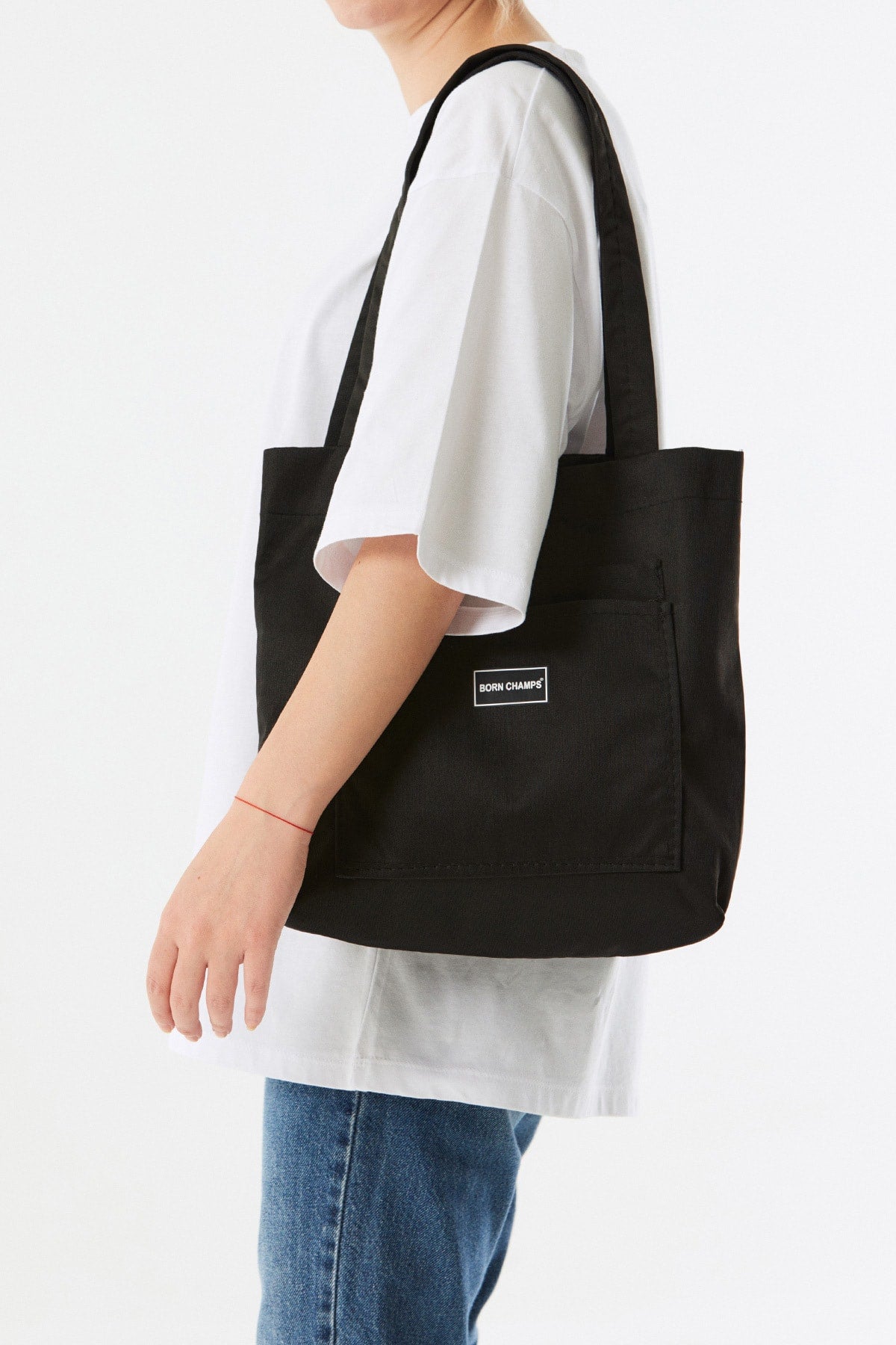 Cloth Handbag With Pocket