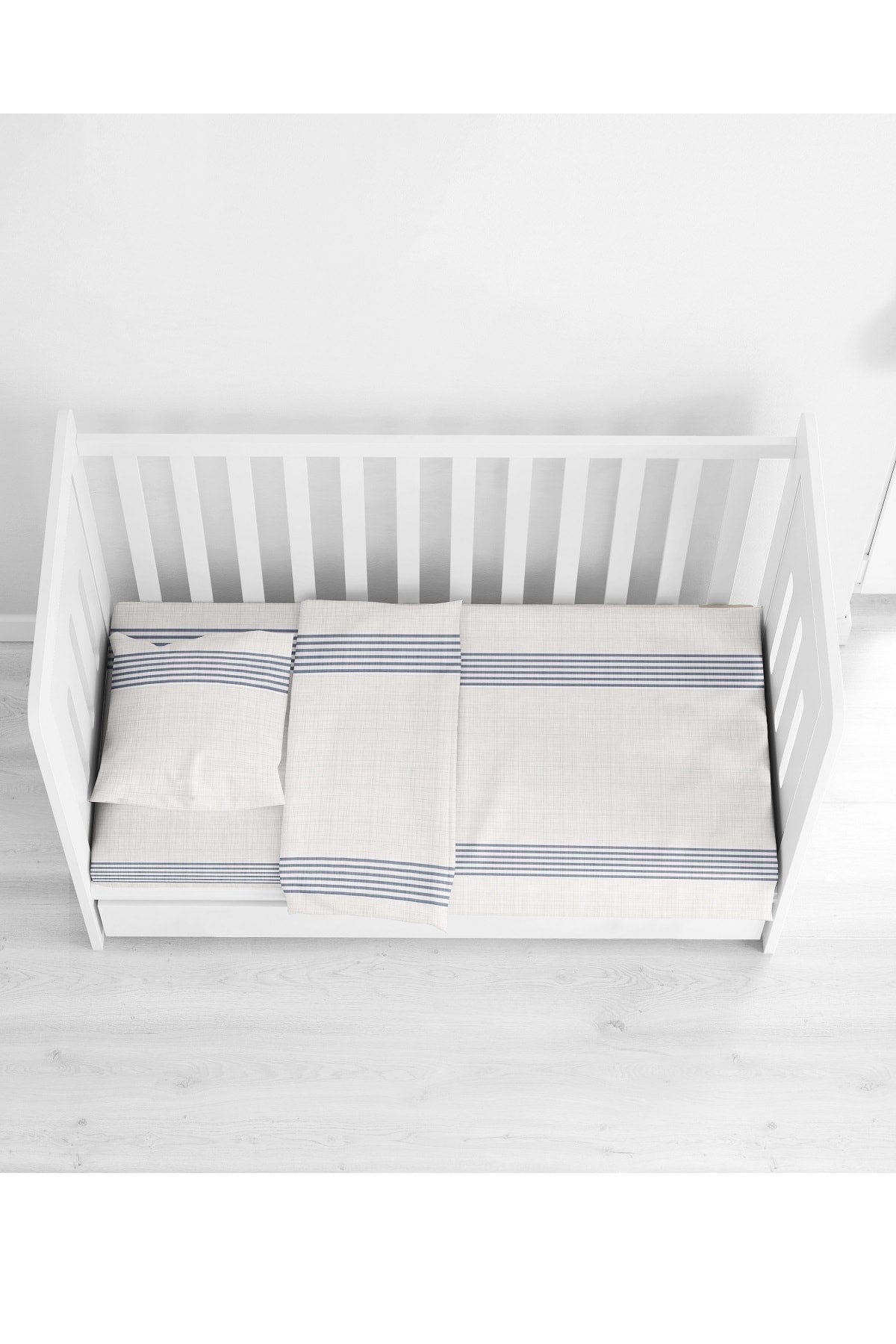 100% Cotton 4 Piece Baby Duvet Cover Set 100X150 Duvet Cover, 120X180 Bed Sheet, 2(35X45) Pillowcases