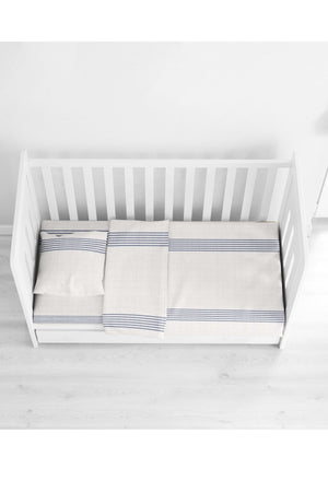 100% Cotton 4 Piece Baby Duvet Cover Set 100X150 Duvet Cover, 120X180 Bed Sheet, 2(35X45) Pillowcases