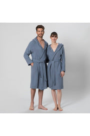 Armin Unisex Bathrobe Smoke Blue - Swordslife