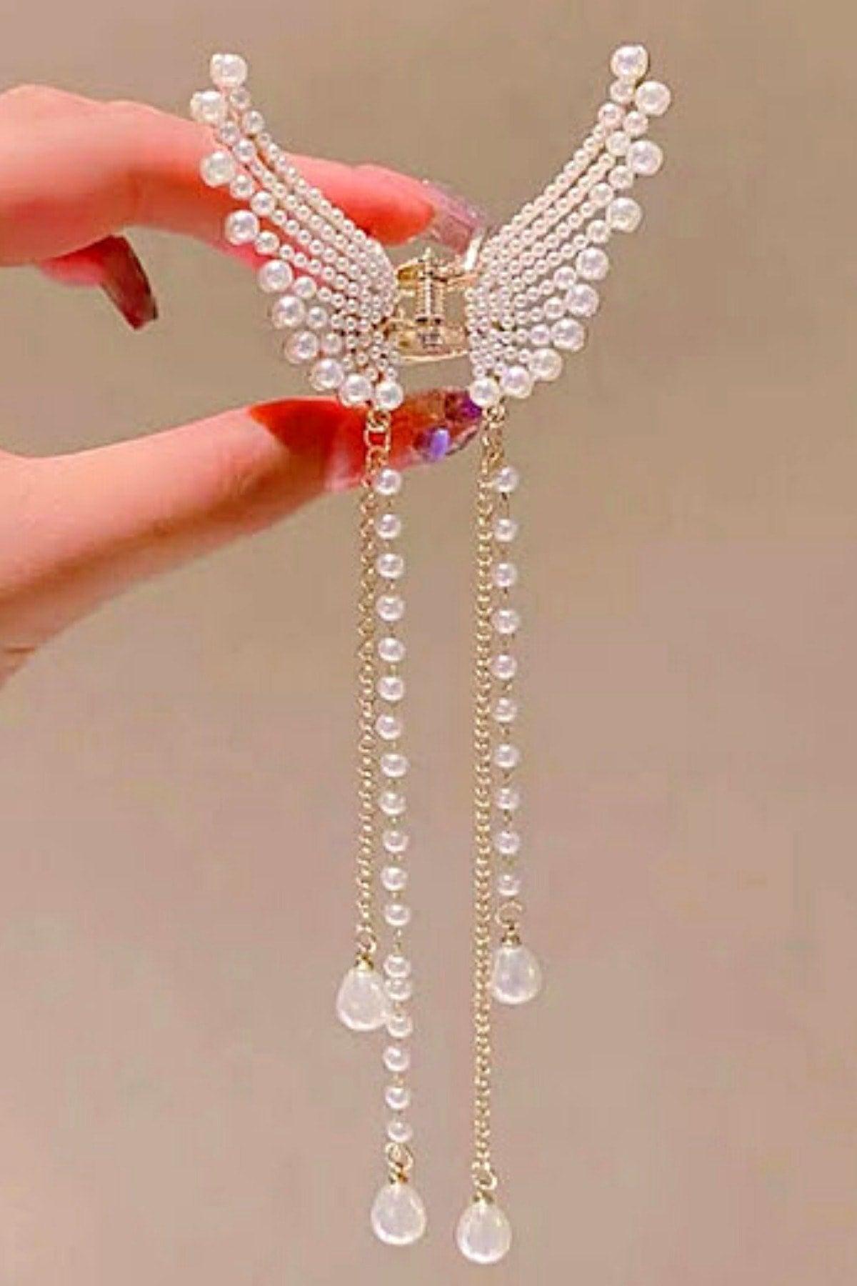 Full Pearl Chain Hanging Latch Buckle - Swordslife
