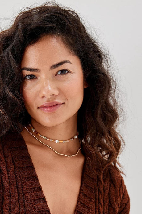 Bead Choker Necklace Set - Swordslife