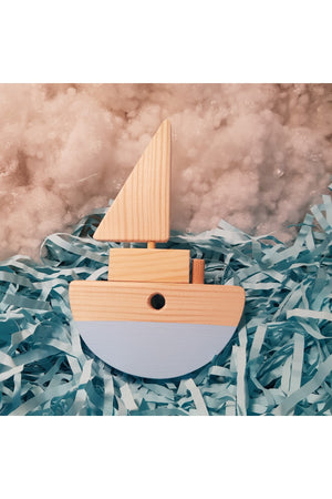 Handmade Wooden Toy Baby Ship Children'S Imagination Gift Toy