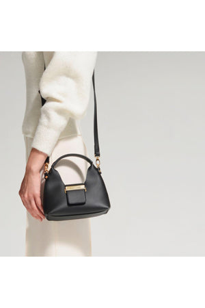 Black Accessory Detail Strap Mini Bag