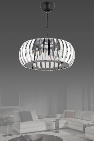 Venus Black 25 Cm Plumbing Crystal Stone Chandelier