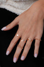 Butterfly And Leaf Figured Combination Ring Set 006 - Swordslife
