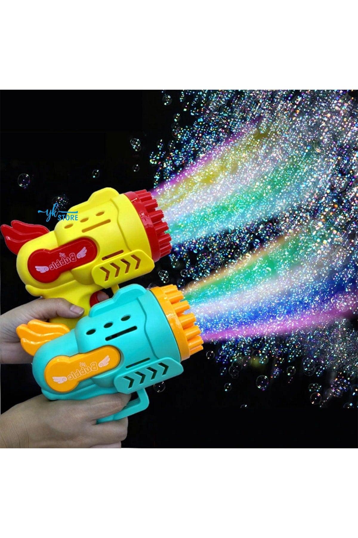 Lighted Battery Powered Foam Bubble Gun New Design Abundant Foam Super Bubble Gun