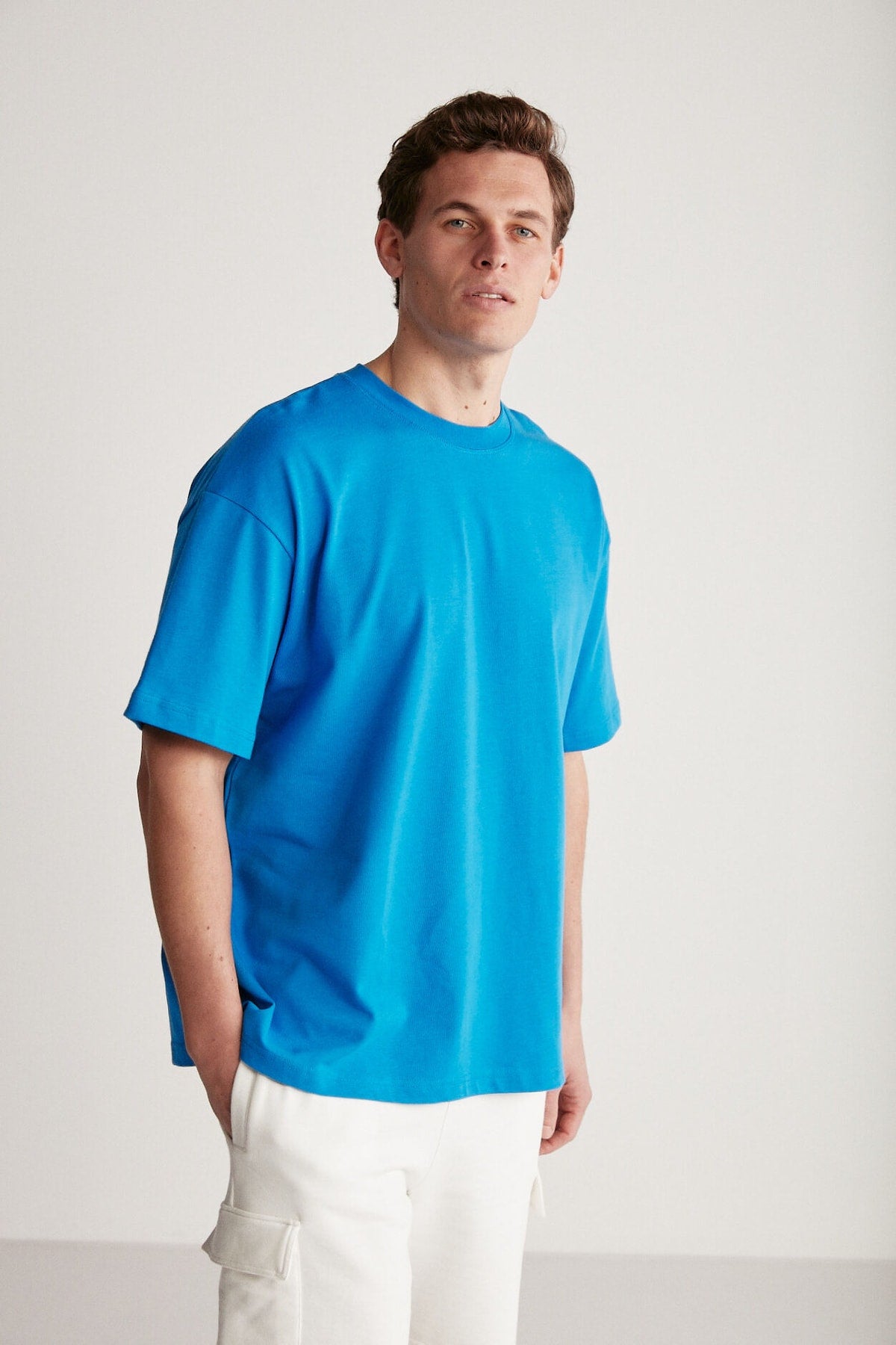 Jett Oversize Sax Blue T-Shirt