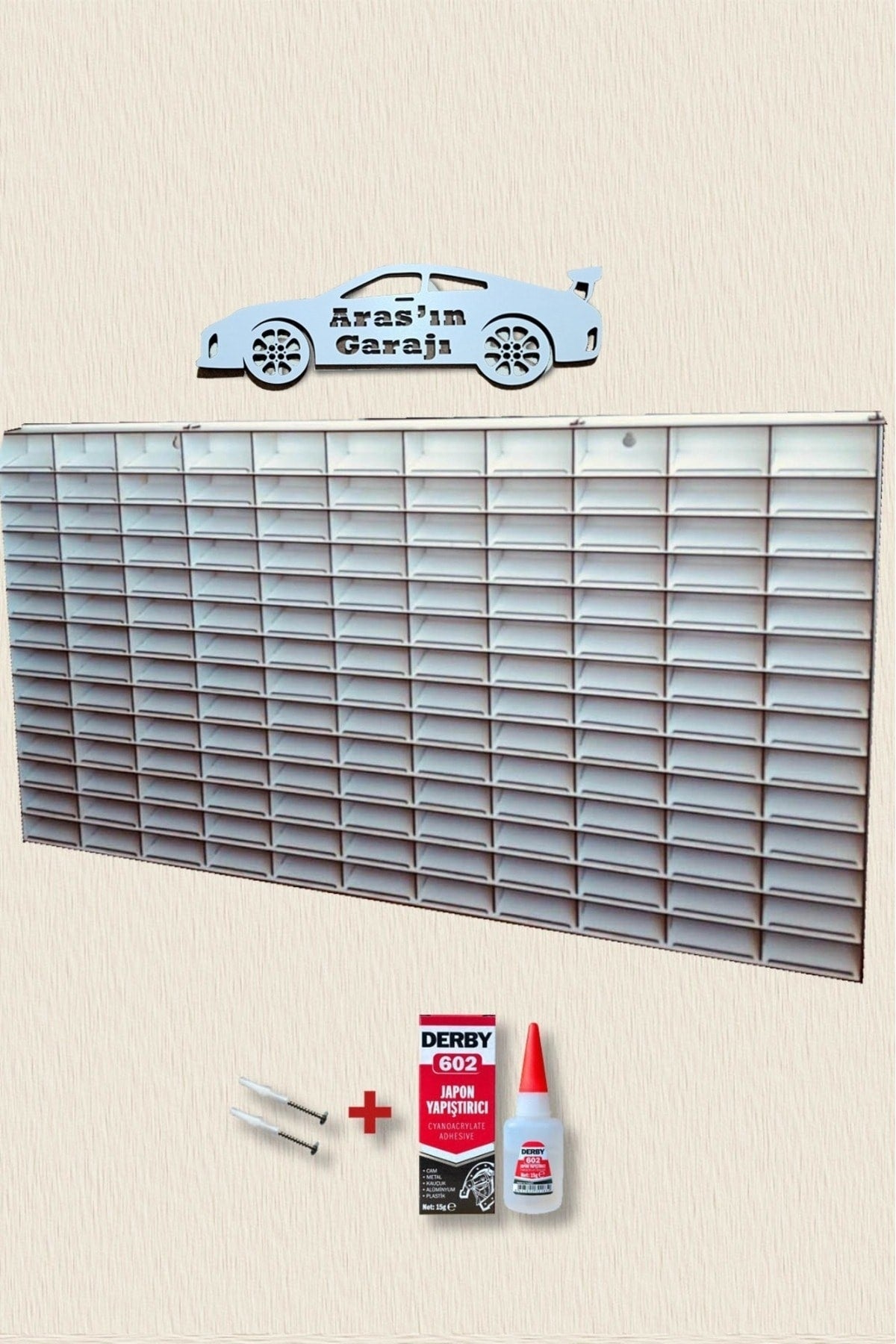 Curved Decorative Wall Car Shelf ( 154 Car-White )