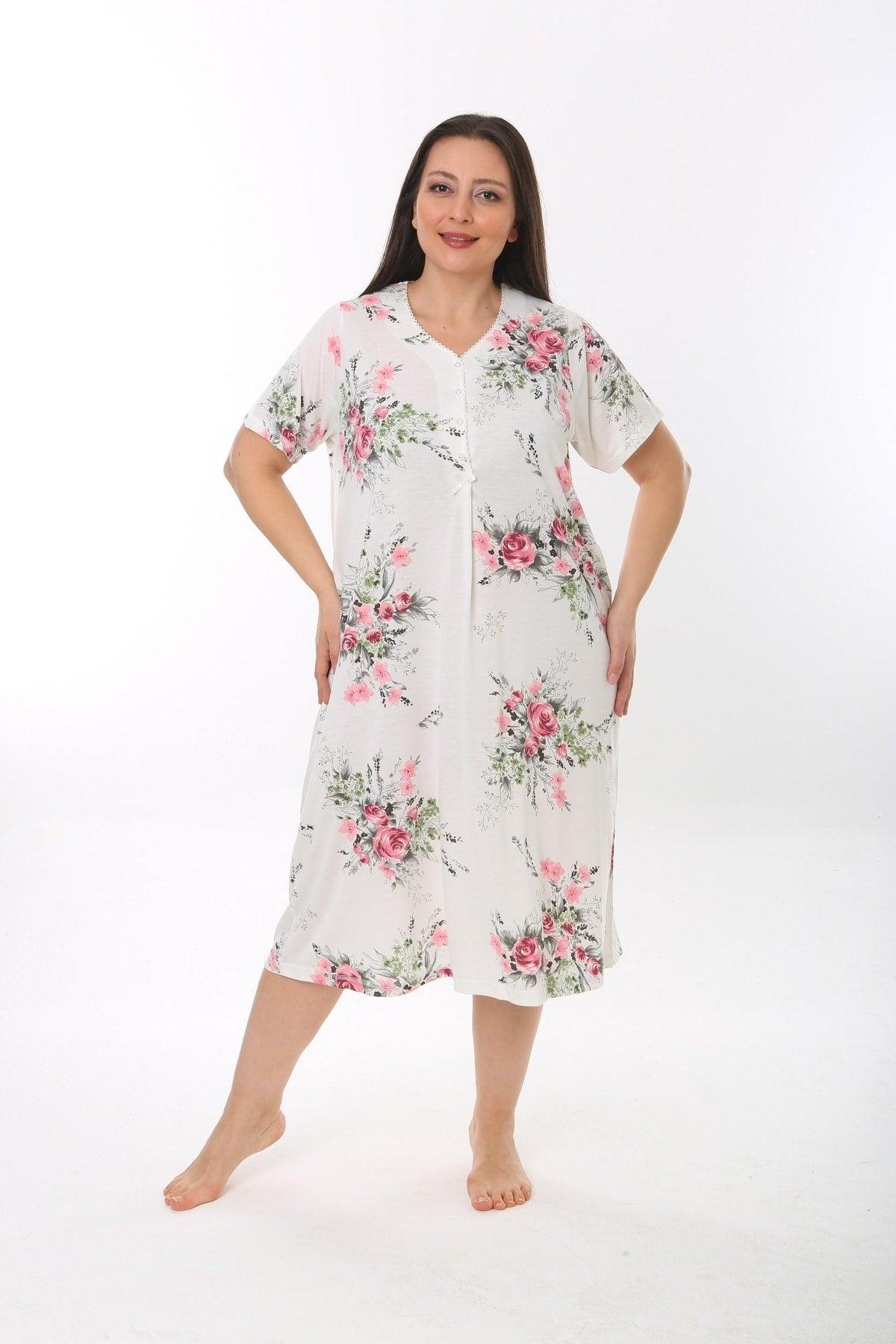 Bamboo Plus Size Women's Nightgown 72510 - Swordslife