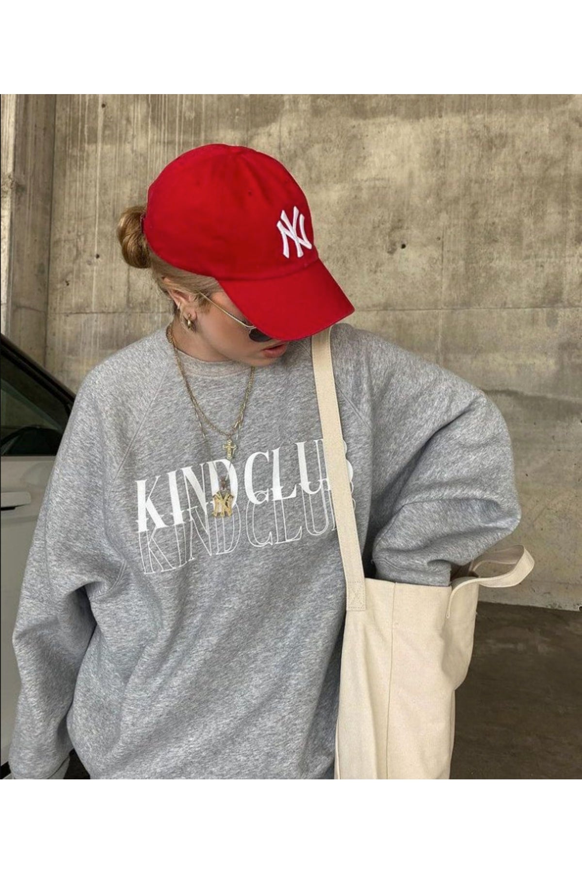 Unisex Red Color White Embroidery Baseball Ny New York Hat