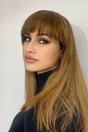 Women's Gold Glitter Toffe 12 Long Side False Bangs - Swordslife