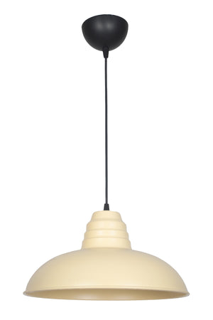 Sydney Cream Large (32 Cm Diameter) Retro Rustic Model Modern Metal Single Pendant Lamp Cafe - Kitchen Chandelier Cafe