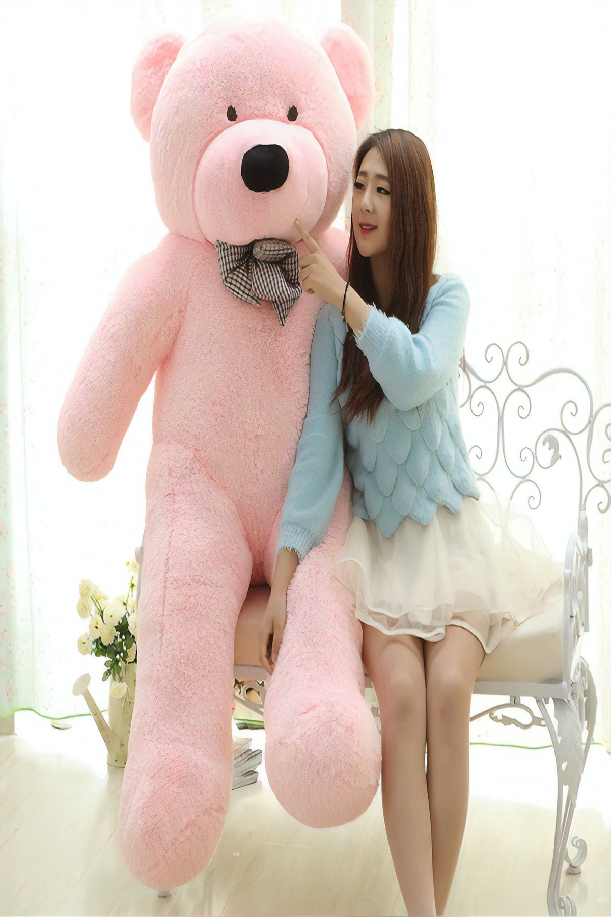 Kuki Toy Pink Plush Bear 160Cm