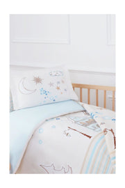 Duvet Cover Set Baby Blanket Stella Blue