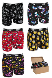 Men'S Boxer Cotton Patterned Premium 5-Pack