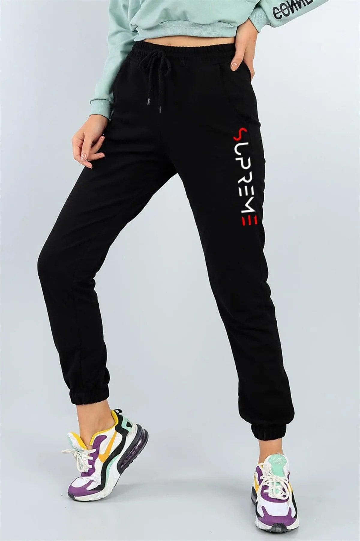 Women's High Waist Printed Jogger Sweatpants - Swordslife