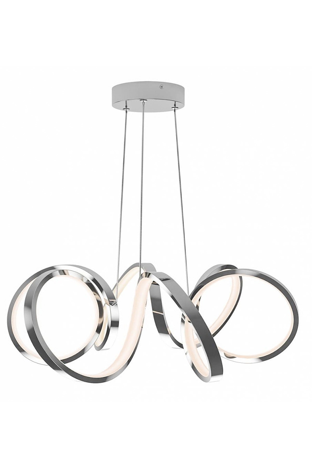 Minerva Chrome Modern Pendant Lamp LED Chandelier Living Room Kitchen Room LED Chandelier