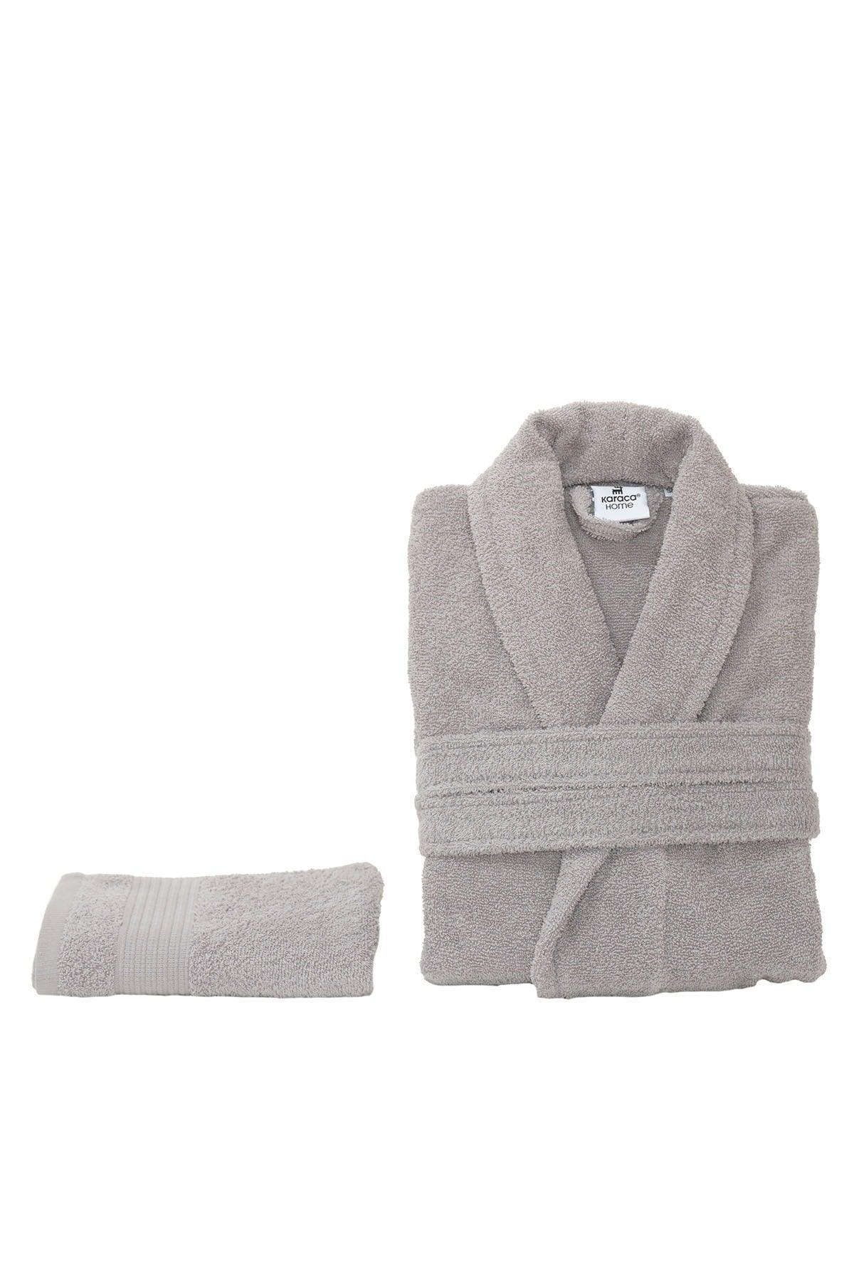 Defy Gray 100% Cotton Bathrobe Set L/xl - Swordslife