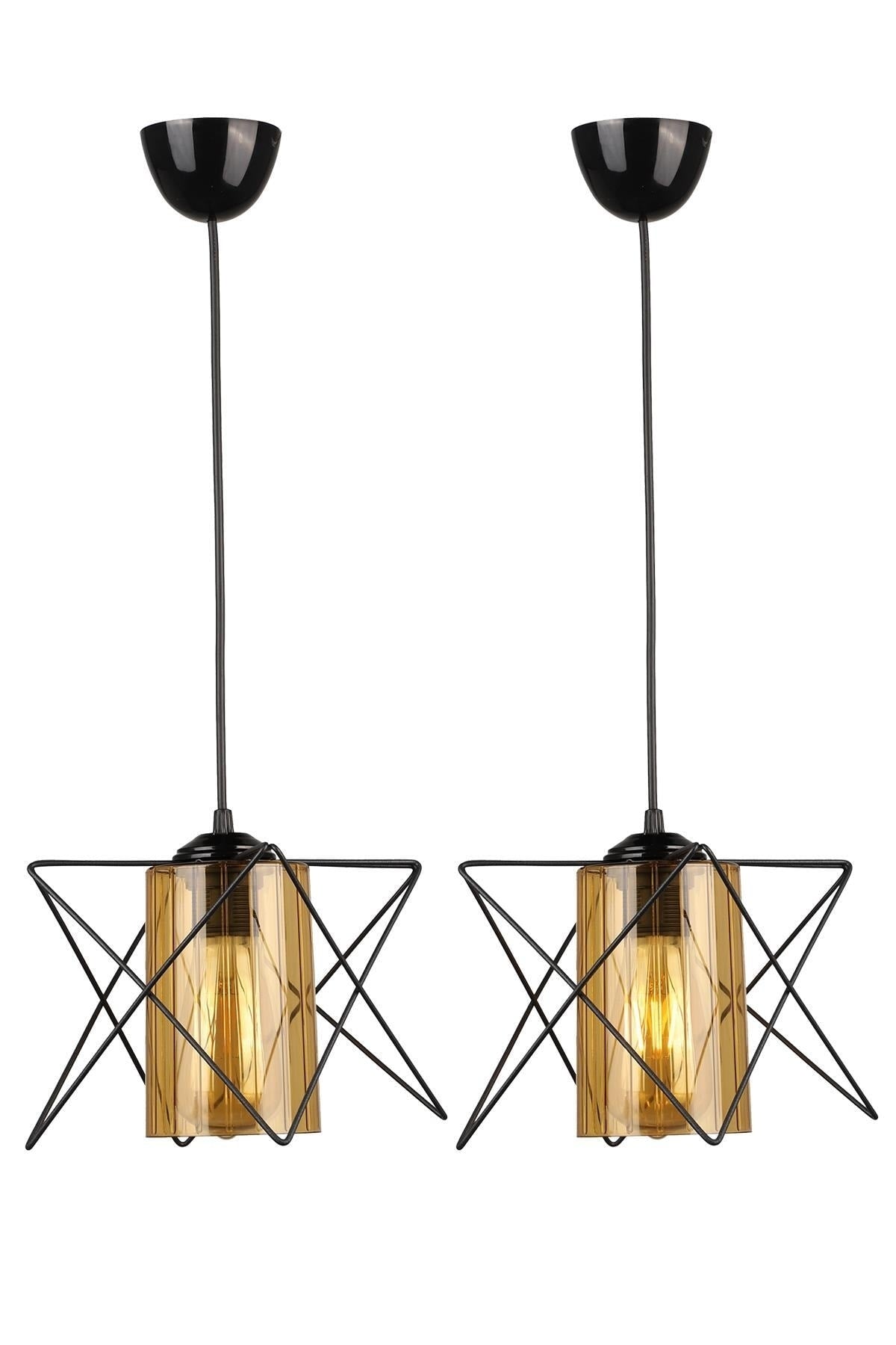2 Pieces Modes Single Black-Honey Acrylic