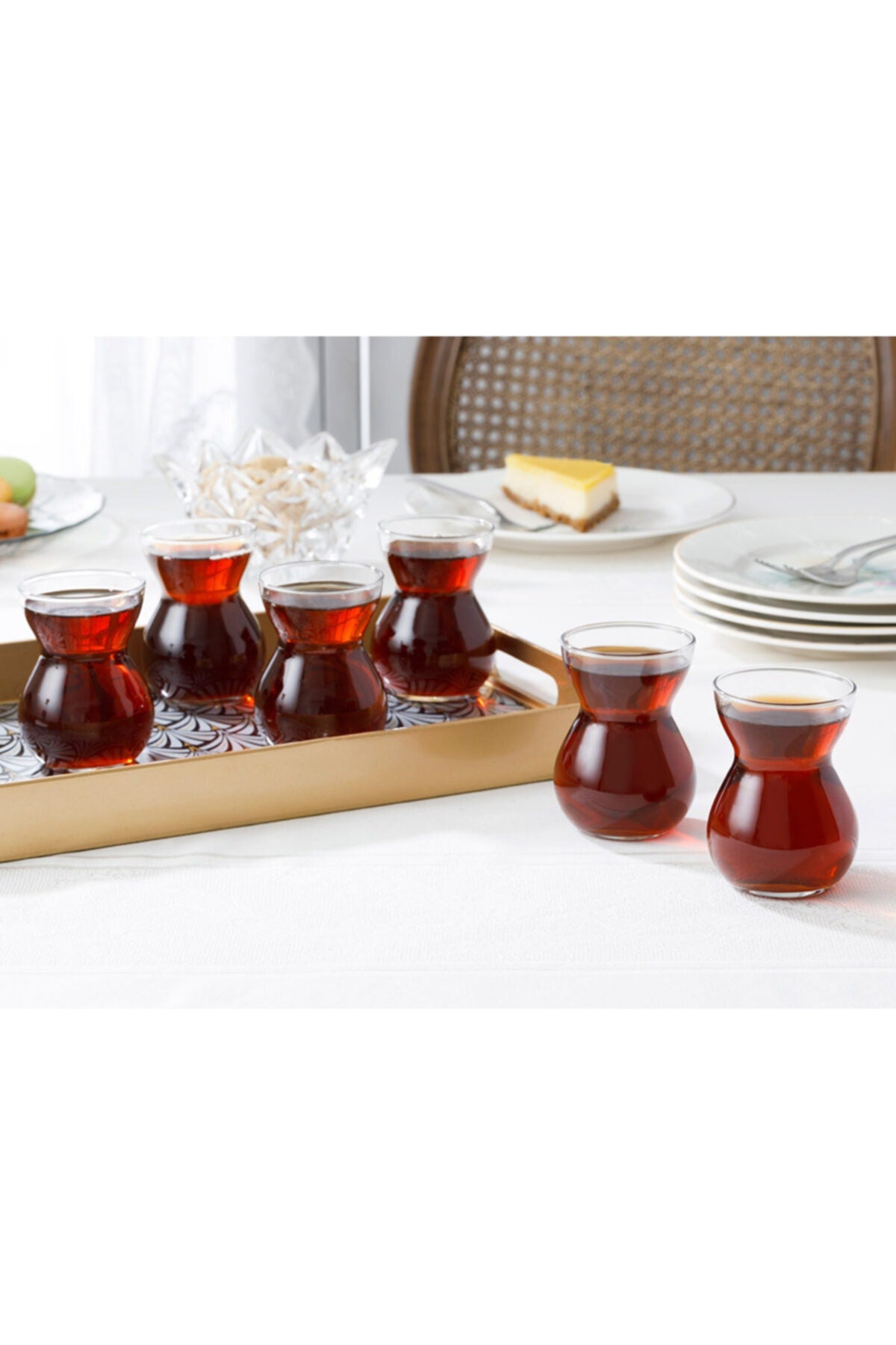 Ethnic Glass 6 Piece Tea Glass 140 Ml