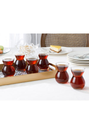 Ethnic Glass 6 Piece Tea Glass 140 Ml