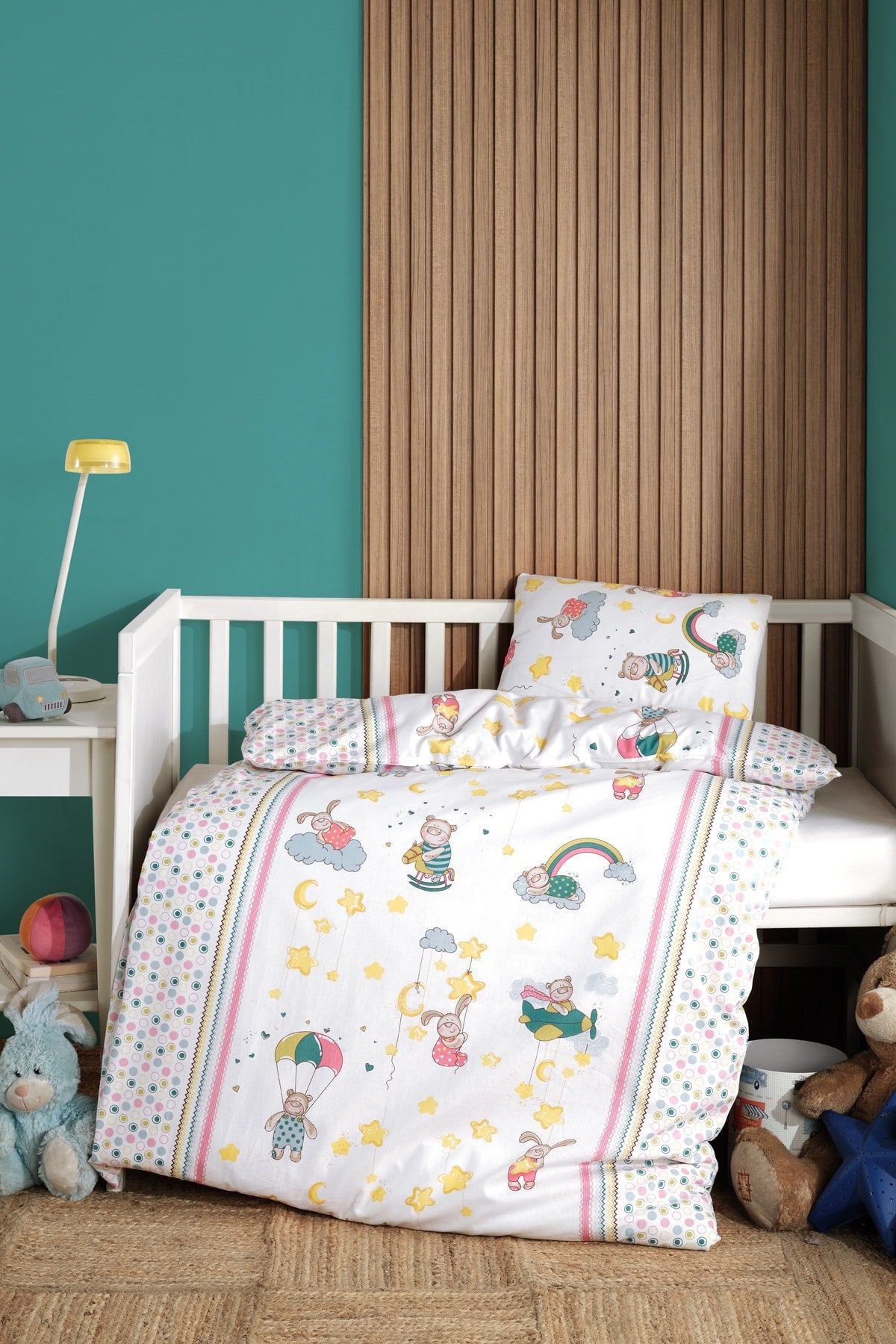 Bear 100% Cotton Baby Duvet Cover Set