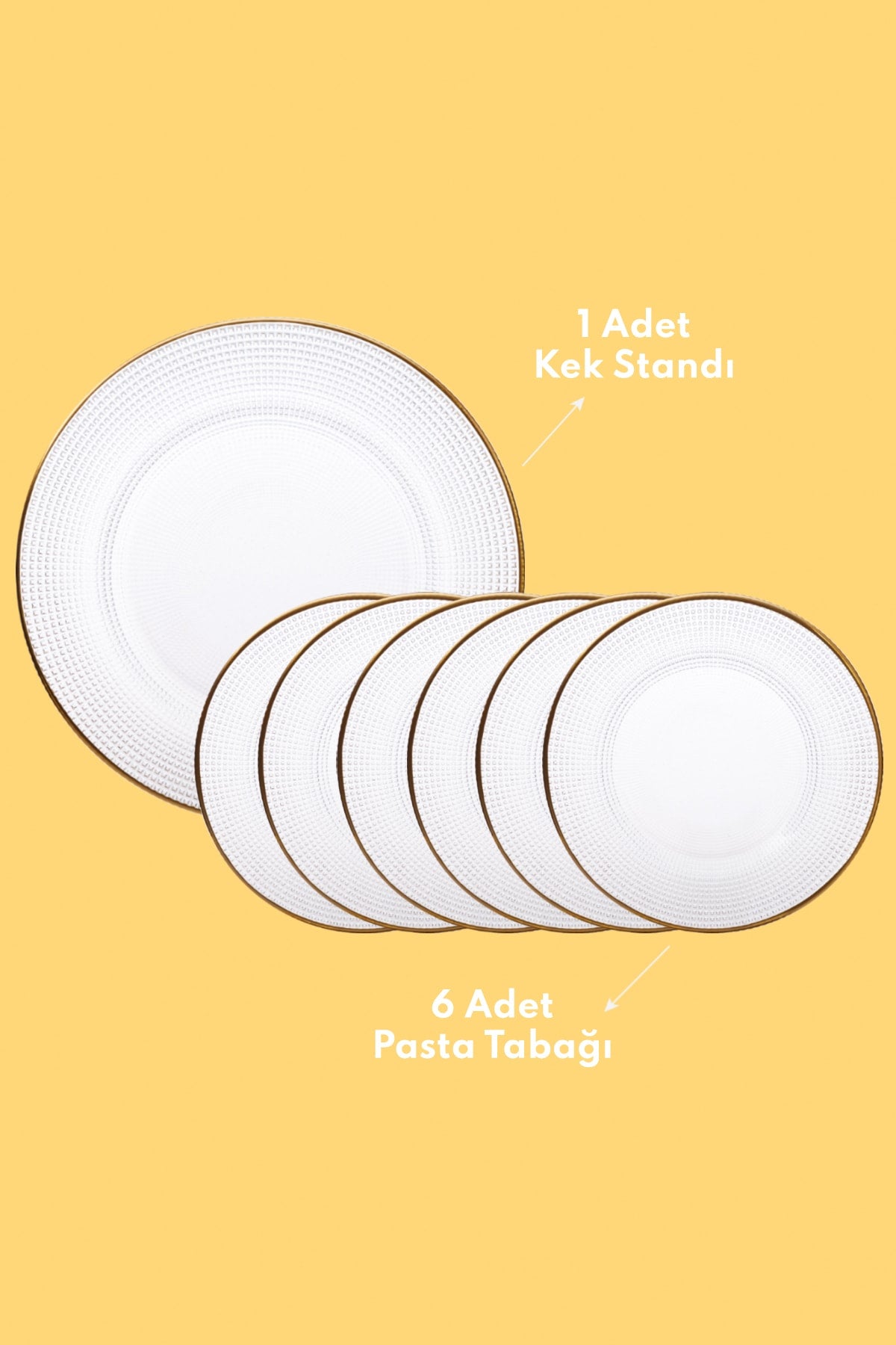 Glorie Cake Clock 7 Piece Cake Set