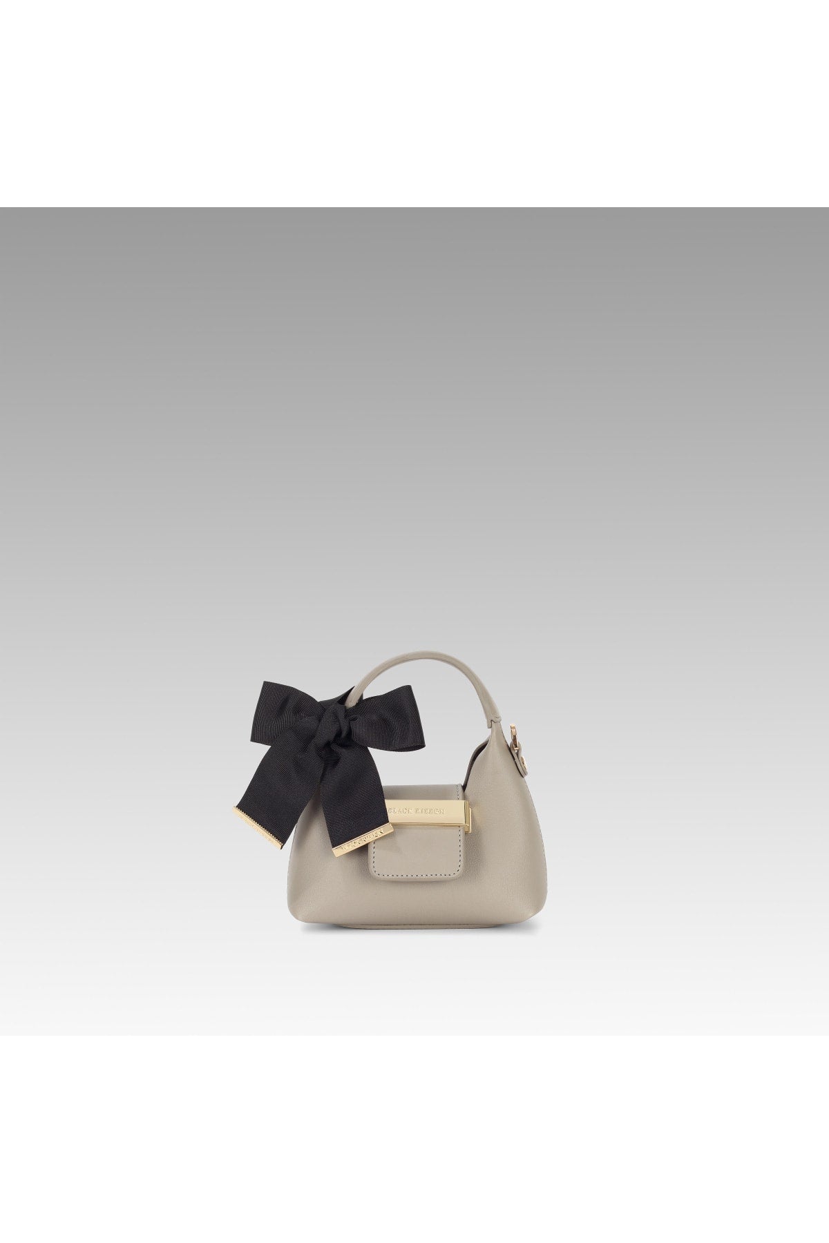 Light Gray Accessory Detail Suspended Micro Bag