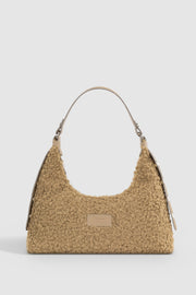 Women'S Mink Faux Fur Woven Baguette Bag 205