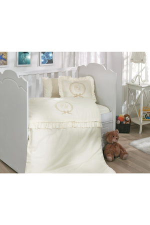 Zodiac Embroidered Cotton Satin Baby Duvet Cover Set - Gemini
