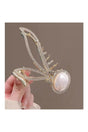 So-Much New Trend Metal Pearl Detailed Full Stone Clasp Clasp Gold - Swordslife