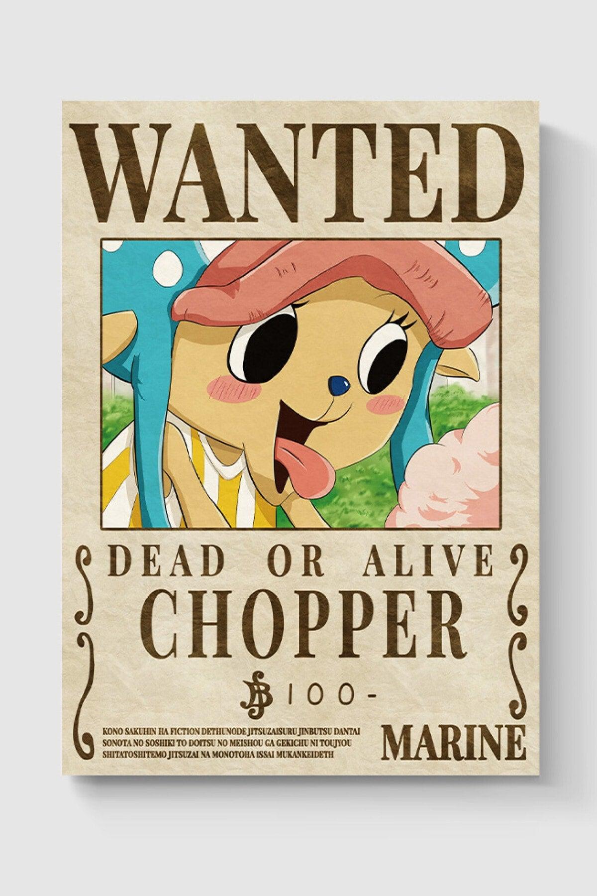 Wanted Chopper One Piece Anime Poster - High Definition Hd Wall Poster - Swordslife