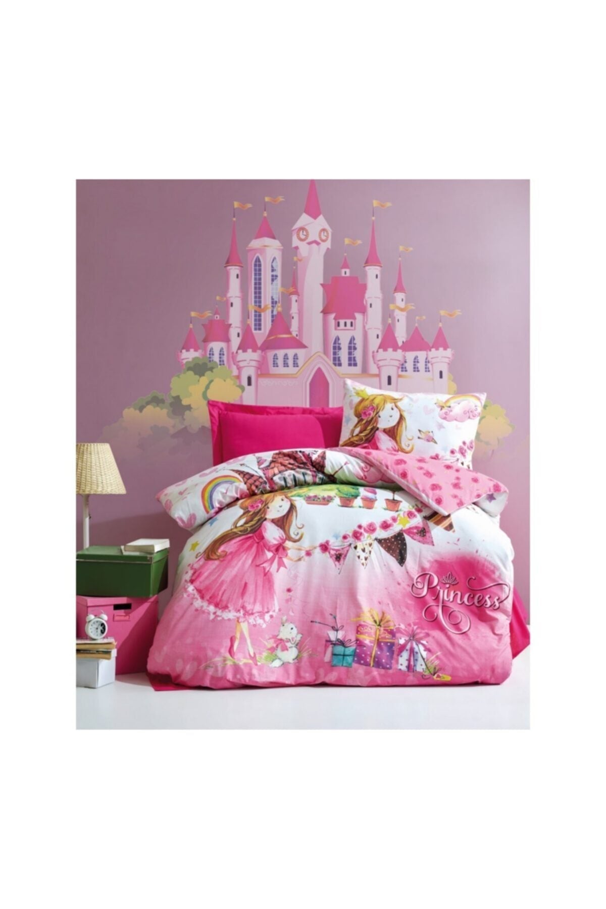Princess - Pink Junior Single Duvet Cover Set