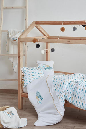 Organic Printed Baby Duvet Cover Set Dodo