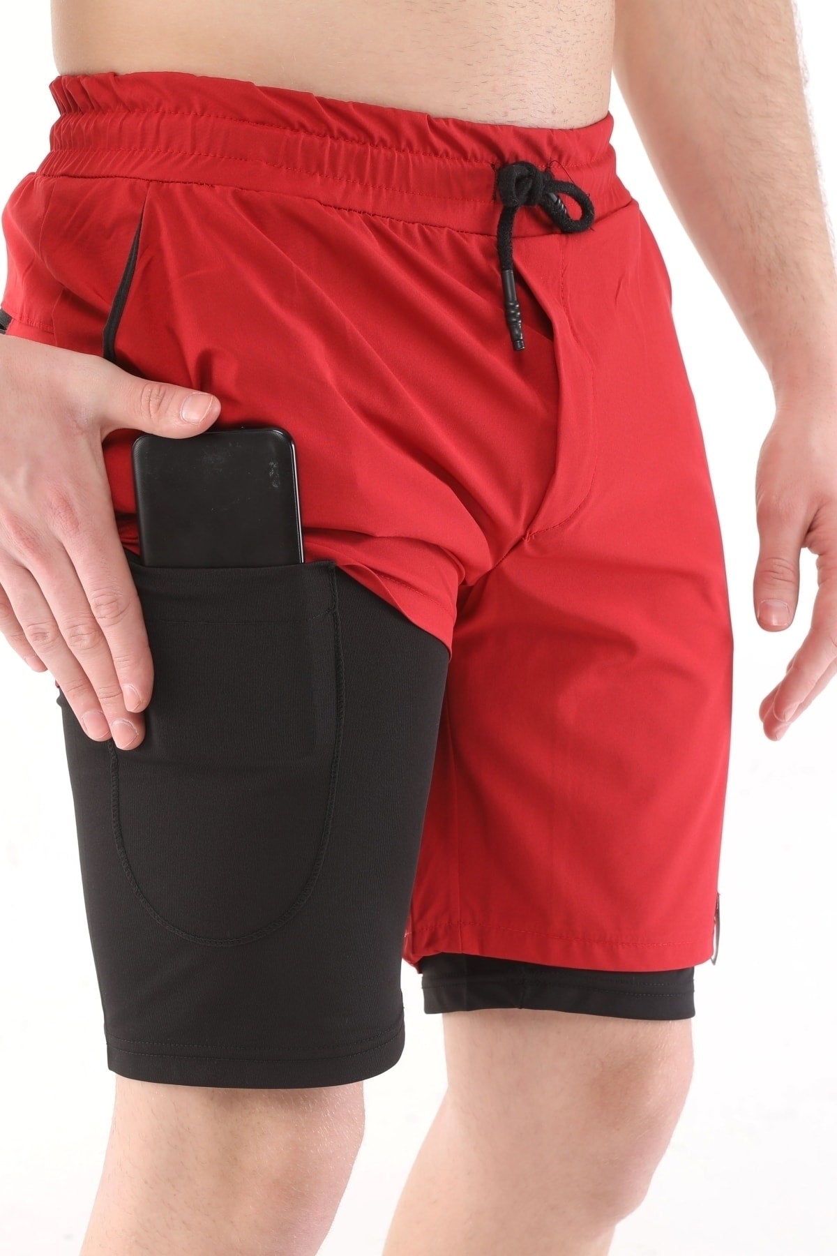 Men'S Running Quick Dry Micropoly Training Turf Fitness Short Tights Outdoor Shorts