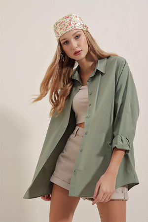 Women's 3900 Oversize Long Basic Shirt - Swordslife